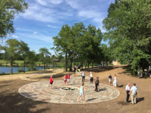 The Reconciliation Labyrinth on the campus of Precious Blood Renewal Center, Liberty, Missouri.