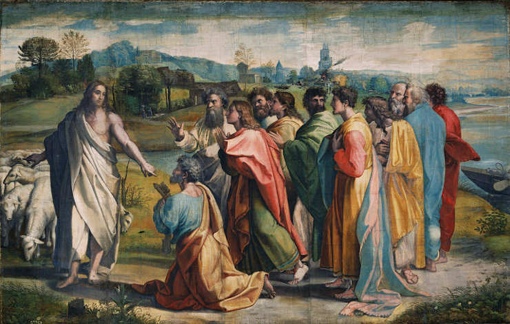 Christ’s Charge to Peter, 1515 by Raphael - Victoria and Albert Museum, Public Domain