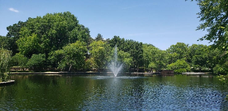 by Kathy Keary. The lake on the campus of Precious Blood Renewal Center.