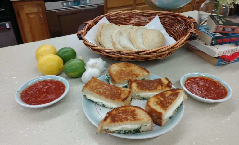 Ricotta & Spinach Grilled Cheese